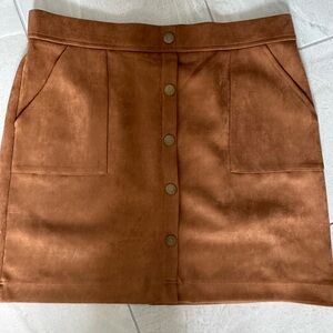 Micro suede skirt